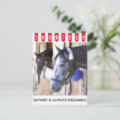 Tapwrit en altijd dromen briefkaart (Staand voorkant)