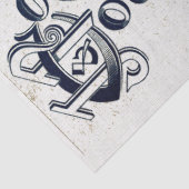 Tapy Burlap-papier Tissuepapier (Detail)