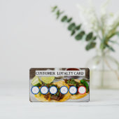 TAQUERIA - KAART KLANTENBINDING VISITEKAARTJE (Staand voorkant)