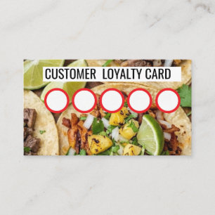 TAQUERIA - KLANTEN LOYALITEITSKAART VISITEKAARTJE