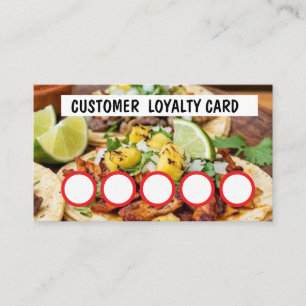 TAQUERIA - KLANTENLOYAALTEITSKAART VISITEKAARTJE