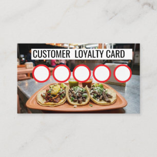 TAQUERIA - KLANTENLOYALITEITSKAART VISITEKAARTJE
