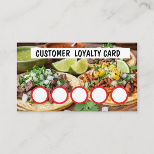 TAQUERIA - KLANTENLOYALITEITSKAART VISITEKAARTJE