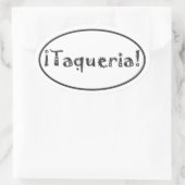 taqueria ovale sticker (Tas)