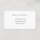 taqueria / restaurant editable card  visitekaartje (Achterkant)