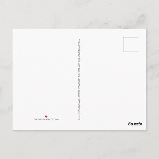 Taquero Mucho Briefkaart (Achterkant)