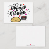 Taquero Mucho Gift Enclosures Informatiekaartje (Voorkant / Achterkant)