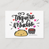 Taquero Mucho Gift Enclosures Informatiekaartje (Voorkant)