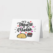 Taquero Mucho, met de hand geschreven Kaart (Voorkant)