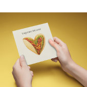 Taquero veel, taco liefde feestdagenkaart