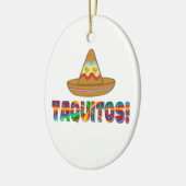 Taquito Love Keramisch Ornament (Links)