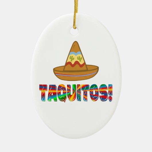 Taquito Love Keramisch Ornament (Voorkant)