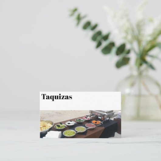 Taquiza Visitekaartje (Staand voorkant)