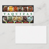 Taquizas. Business Card Visitekaartje (Voorkant / Achterkant)
