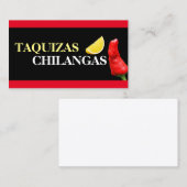 Taquizas chilangas visitekaartje (Voorkant / Achterkant)