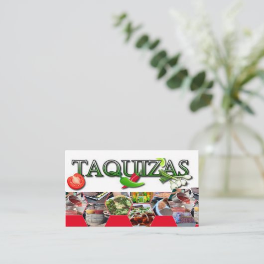 Taquizas Contactkaartje (Staand voorkant)