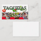 Taquizas Contactkaartje (Voorkant / Achterkant)