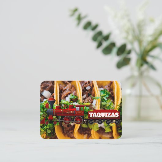 Taquizas Contactkaartje (Staand voorkant)