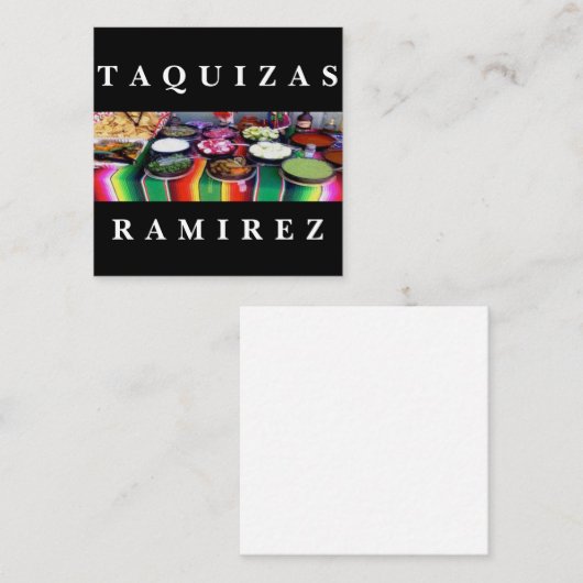 taquizas Ramirez Vierkante Visitekaartje (Voorkant / Achterkant)