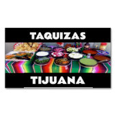 TAQUIZAS TIJUANA MAGNETISCH VISITEKAARTJE (Voorkant)