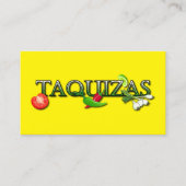 Taquizas Visitekaartje (Voorkant)