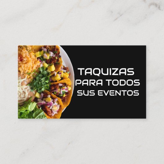 Taquizas Visitekaartje (Voorkant)