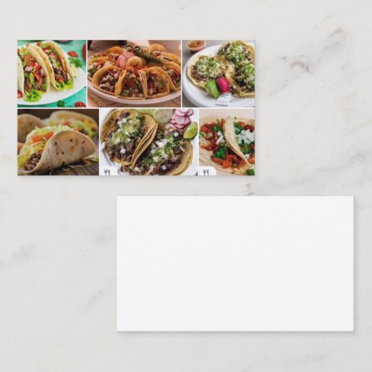 Taquizas Visitekaartje (Voorkant / Achterkant)