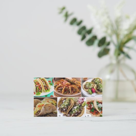 Taquizas Visitekaartje (Staand voorkant)