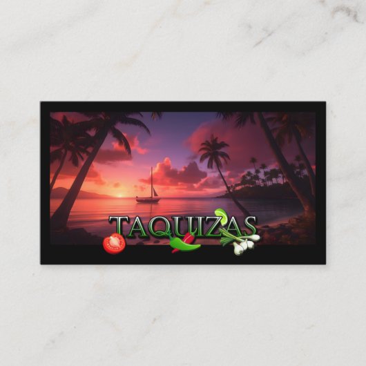 Taquizas Visitekaartje (Voorkant)