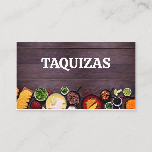Taquizas Visitekaartje (Voorkant)