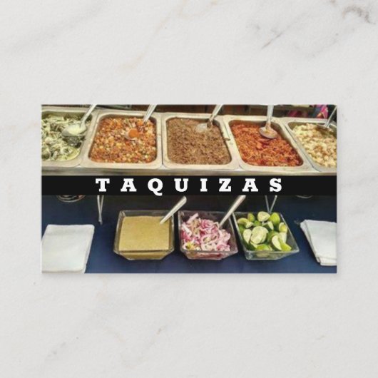 Taquizas Visitekaartje (Voorkant)