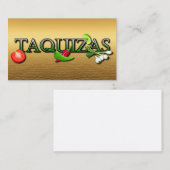 Taquizas Visitekaartje (Voorkant / Achterkant)