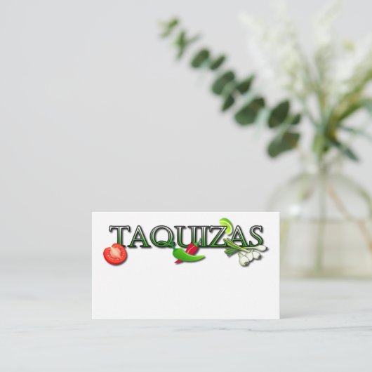 taquizas-visitekaartje visitekaartje (Staand voorkant)