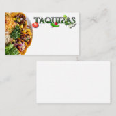 taquizas-visitekaartje visitekaartje (Voorkant / Achterkant)