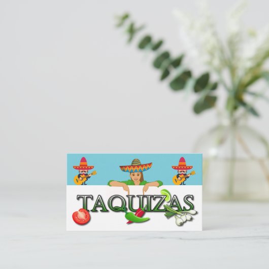 taquizas-visitekaartje visitekaartje (Staand voorkant)