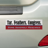 Tar Feathers Congres: Een andere assemblage vereis Bumpersticker (Op auto)