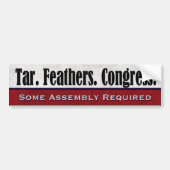 Tar Feathers Congres: Een andere assemblage vereis Bumpersticker (Voorkant)