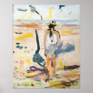 "Tar & Pop-topjes op Galveston Beach" Jeff Hankame Poster