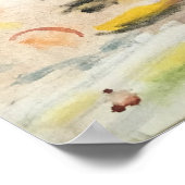 "Tar & Pop-topjes op Galveston Beach" Jeff Hankame Poster (Hoek)