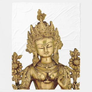 Tara Buddha Buddhist Goddess Yoga Tibet Vrede Fleece Deken