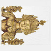 Tara Buddha Buddhist Goddess Yoga Tibet Vrede Fleece Deken (Voorkant (Horizontaal))