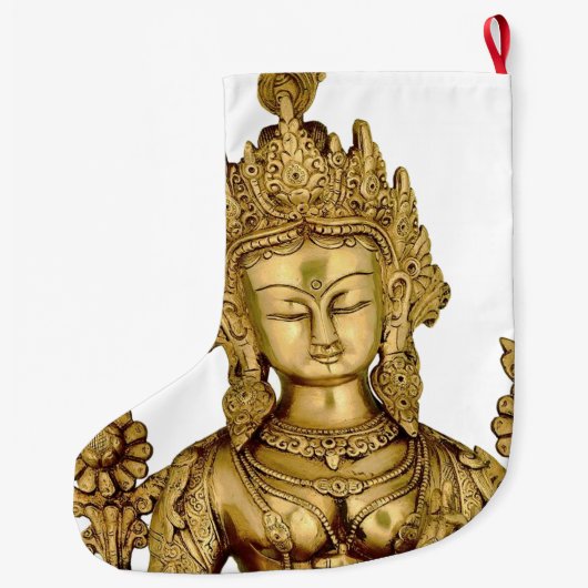 Tara Buddha Buddhist Goddess Yoga Tibet Vrede Grote Kerstsok (Achterkant)