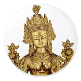 Tara Buddha Buddhist Goddess Yoga Tibet Vrede Keramische Knop