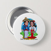 Tara en Tim's Wedding Button (Voorkant /achterkant)