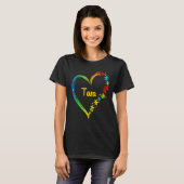 Tara-idee voor autismebewustzijn hartpuzzel 2020 t-shirt (Voorkant volledig)