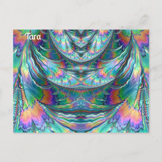TARA ~ Oozing Pastels ~ 3D Fractal Design ~ Briefkaart (Voorkant)