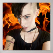 Tara Shannon Fire Poster (Voorkant)