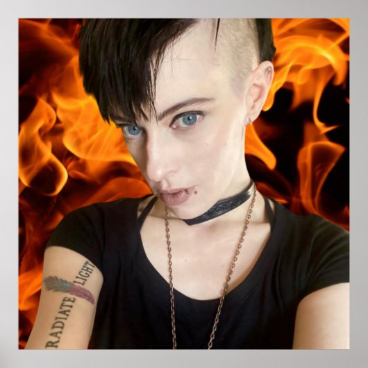 Tara Shannon Fire Poster (Voorkant)