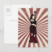 Tara Tribal Belly Dancer Briefkaart (Voorkant / Achterkant)