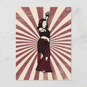 Tara Tribal Belly Dancer Briefkaart